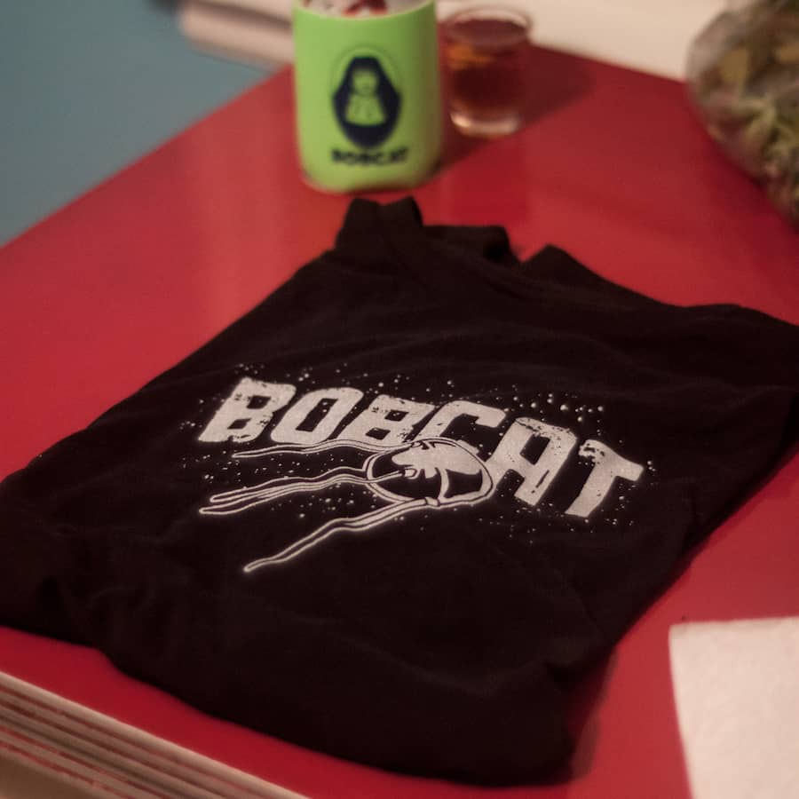 Bobcat T-shirt with Sputnik design